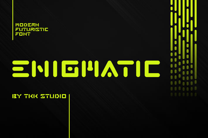 ENIGMATIC - Modern Futuristic font