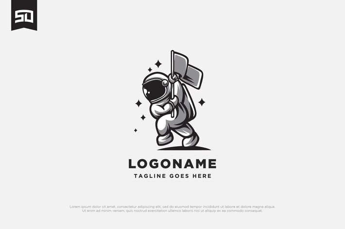 Astronaut Logo Character Design