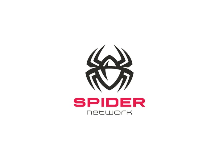 Logo Spider Bug Insect Spy Network Antivirus