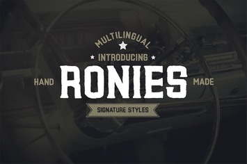 Ronies Vintage Font