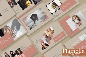 FAMELLA - Modern Fashion Keynote Template