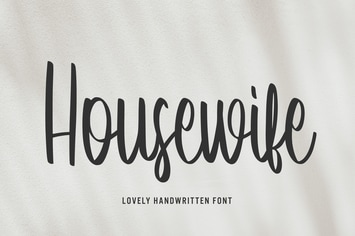 Housewife - Handwritten Font