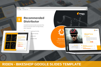 Riden - Bikeshop Google Slides Template