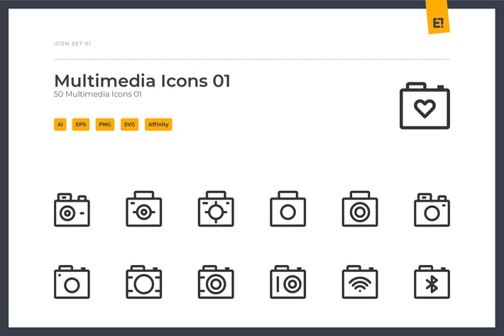 Icono - Multimedia Icon Set 01