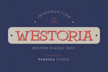Westoria - Vintage Serif Logo Font
