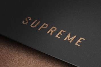 Copper Foil Logo Mockup