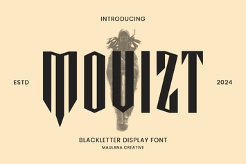 Movizt Blackletter Display Font