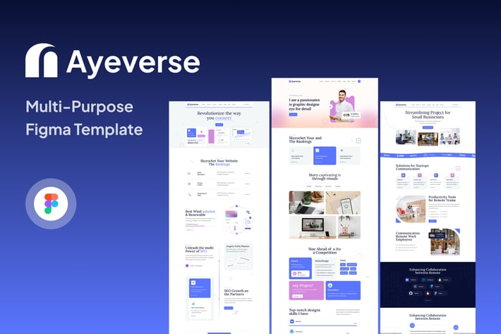Ayeverse - Multi-Purpose Figma Template
