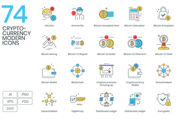 Cryptocurrency Icons 