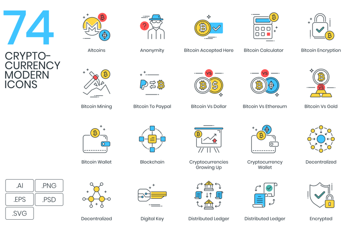 Cryptocurrency Icons 