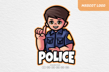 Police Kid Logo