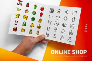 Online Shopping - Icons