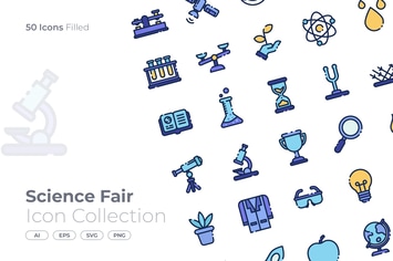 Science Fair Filled Icon