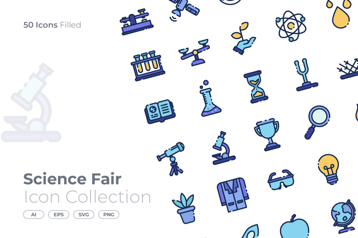 Science Fair Filled Icon