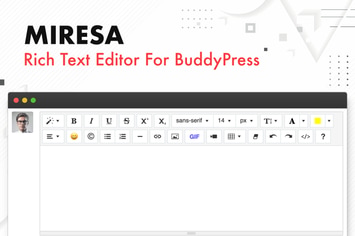 Miresa - WordPress Rich Text Editor For BuddyPress