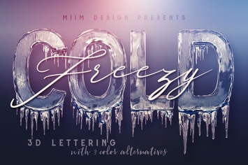 Ice Cold – 3D Lettering