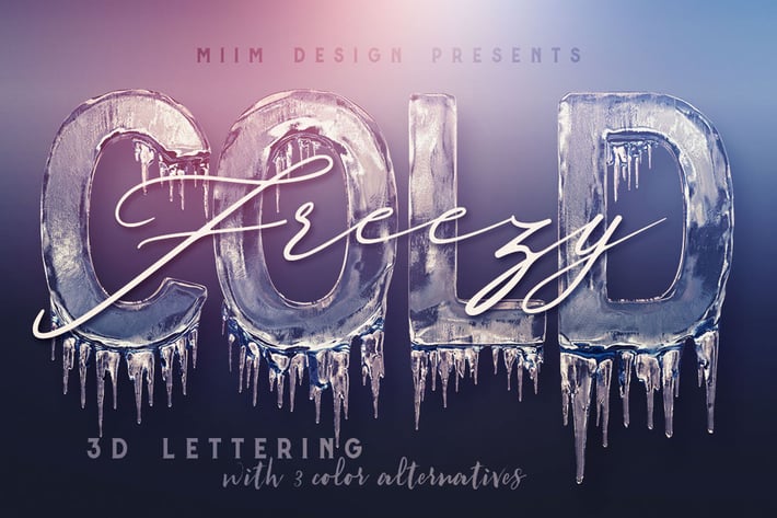 Ice Cold – 3D Lettering