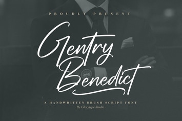 Gentry Benedict Handwritten Brush Script Font