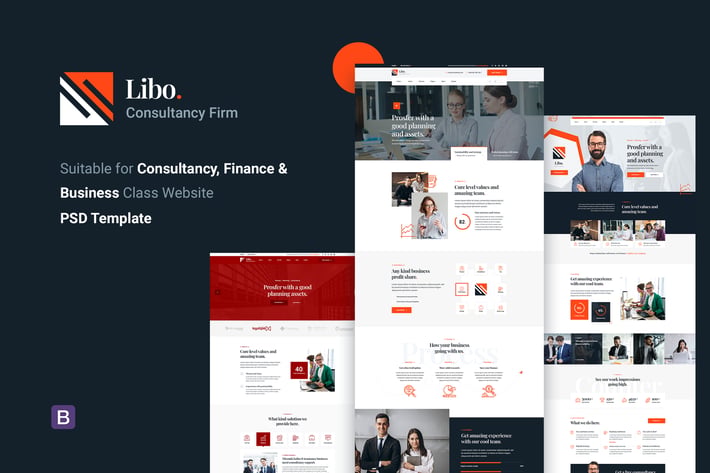  Libo - Consulting Business PSD Template 