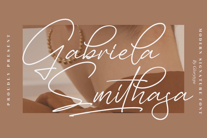 Gabriela Smithasa Modern Signature Font