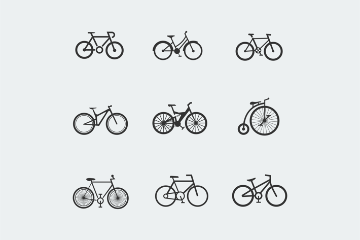 9 Bicycle Icons