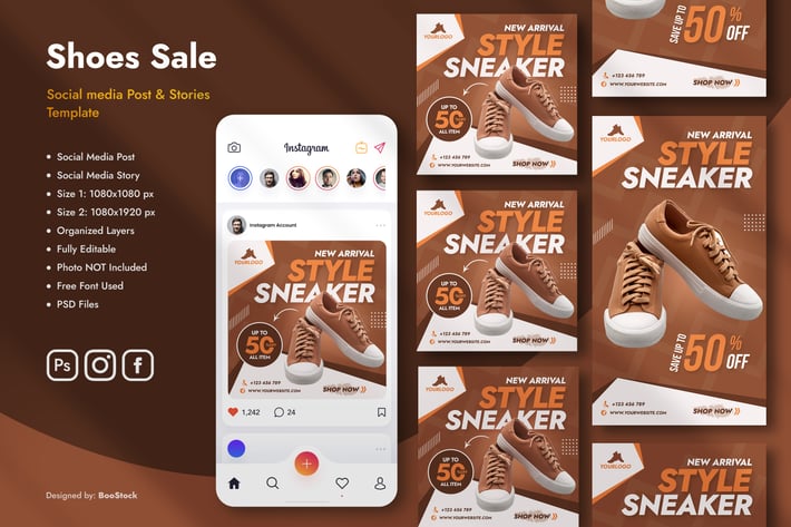 Sneaker Social Media Template
