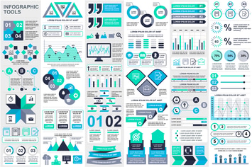 Set Infographic Elements Template