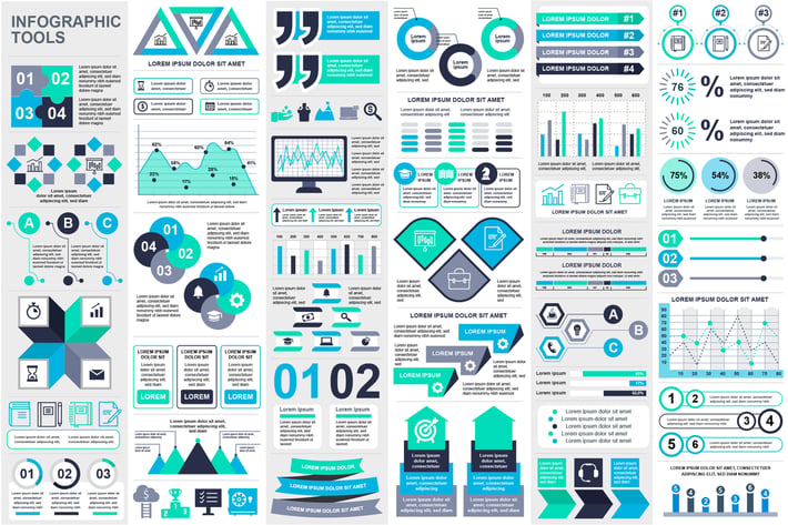 Set Infographic Elements Template