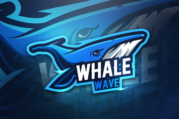 Whale Wave - Mascot & Esport Logo