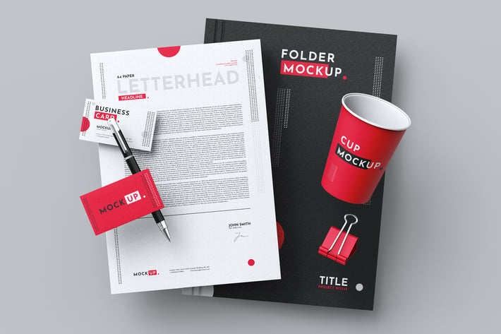 Stationery Branding Mock-Up Template