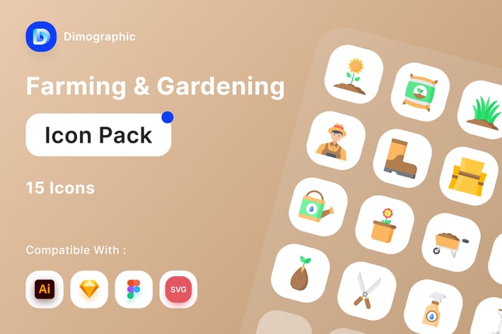 Farming and Gardening Icon Pack