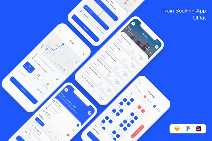 Train Booking App UI Kit