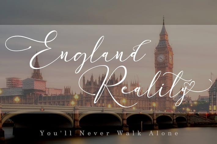 England Reality // Luxury Script Font