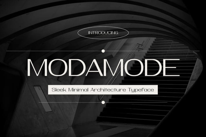 Modamode – Sleek Minimal Architecture Typeface