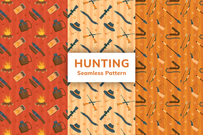 Hunting Seamless Pattern