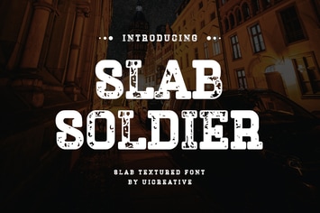 Slab Soldier Texture Font
