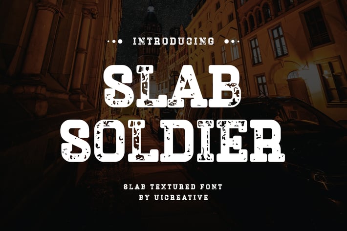 Slab Soldier Texture Font