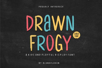 Drawn Frogy Kids Font