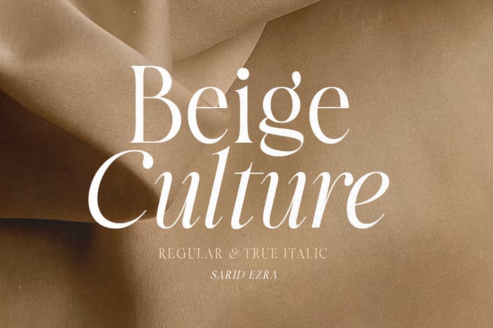Beige Culture - Luxury Serif