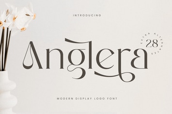 Anglera - Modern Display Logo Font