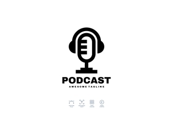 Poadcast Logo Design