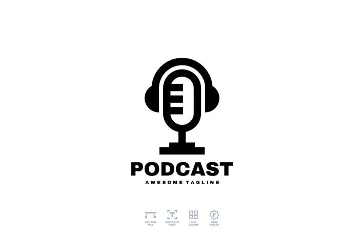 Poadcast Logo Design