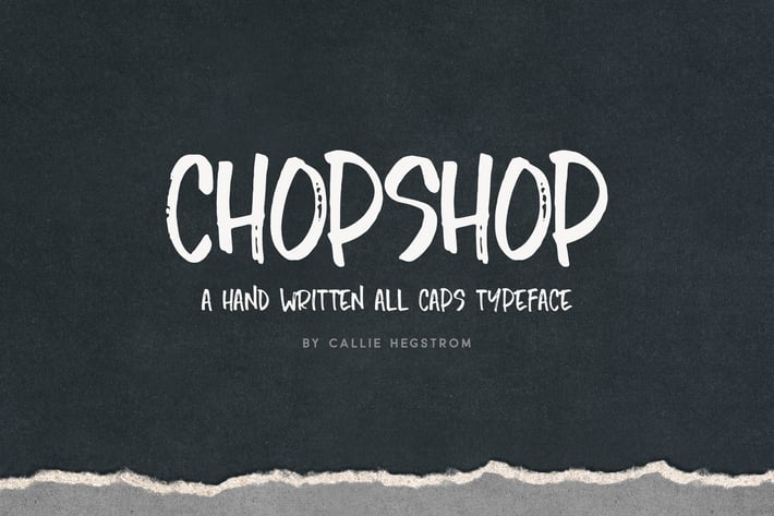 Chopshop Typeface