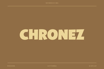 Chronez - Modern Artdeco Font
