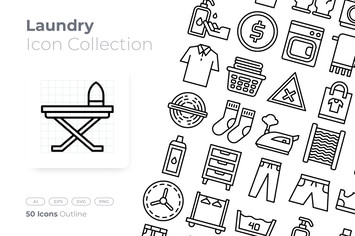 Laundry Outline Icon