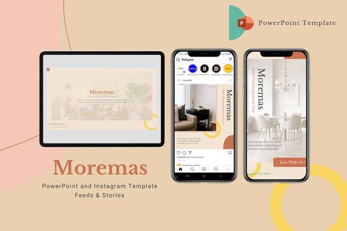 Moremas - Powerpoint & Instagram Template