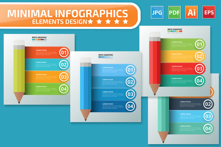 Pencil Infographics design