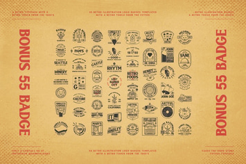 Fifties 55 Badges