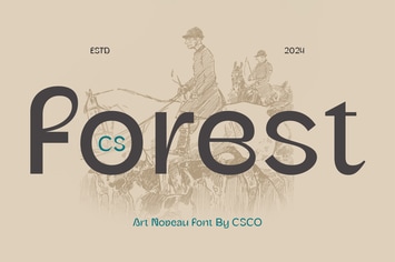 CS Forest – Art Nouveau Font