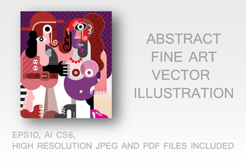 Man in hat and naked pregnant woman vector image